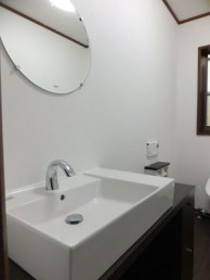 LIXIL サティスとカウンター付洗面器に交換 LIXIL サティスとカウンター付洗面器に交換